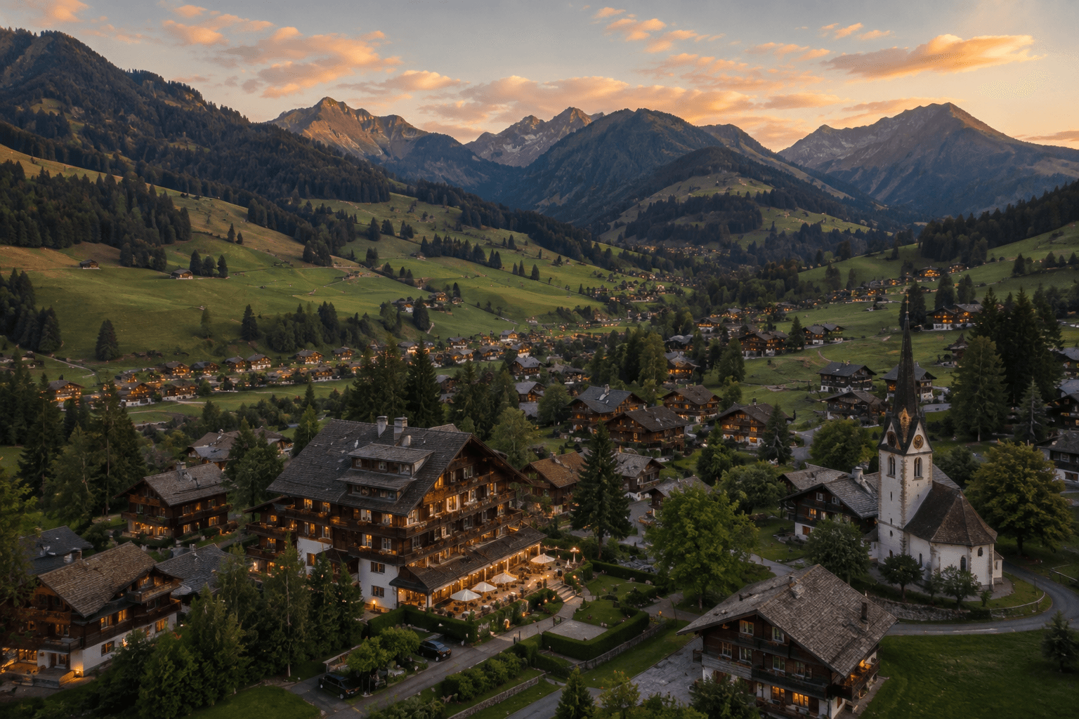 Gstaad ist seit Jahrzehnten ein Rückzugsort für Gäste, die genau diese Zurückhaltung suchen — was sich auch auf die Stimmung einer Hochzeit hier überträgt, leiser und persönlicher als an lauteren Orten.